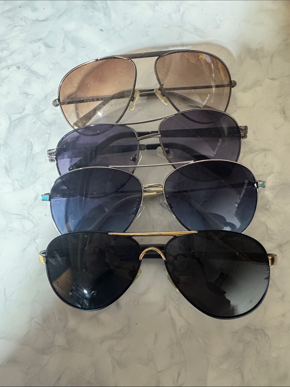 Aviator Sunglasses Bundle - Assorted Lens Colors
